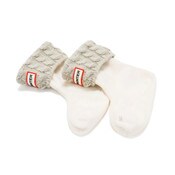 Wholesale - XS. KIDS GREIGE CABLE BOOT SOCKS - ACRYLIC SOLID C/P 24, UPC: 5054916991025